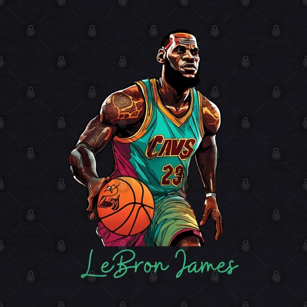 Lebron James goat Victor illustration artwork by Nasromaystro